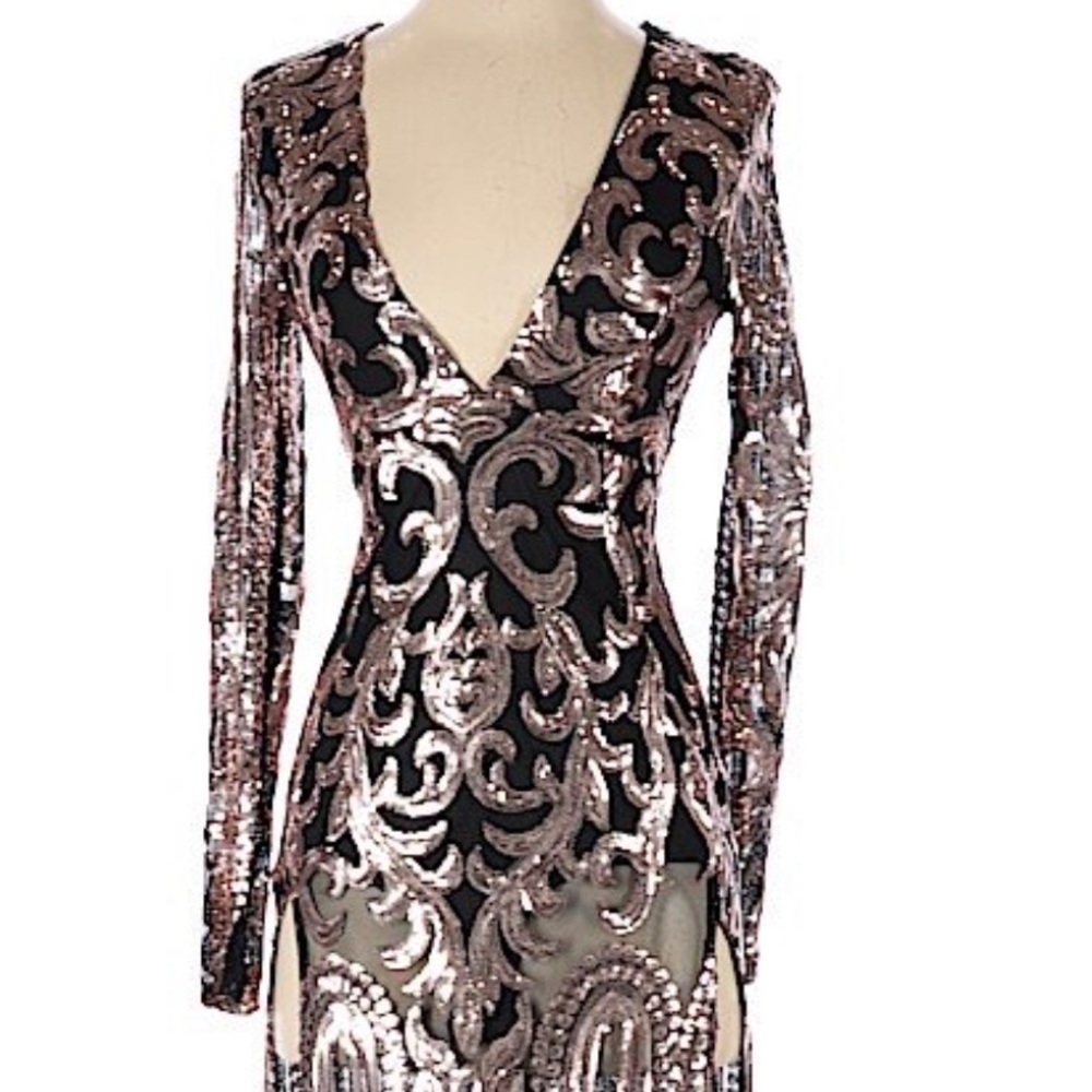 NWT A’gaci Sequence Cocktail Dress